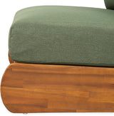 Christopher Knight Home Poppy Outdoor Club Chair with Water Resistant, Acacia Wood Lounge Chair Outdoor - Photo 10