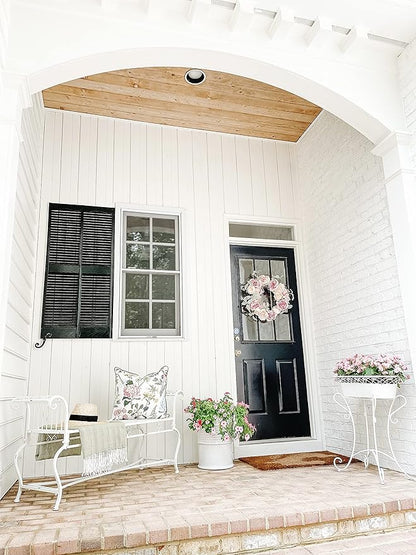 Safavieh Outdoor Collection Brielle Antique White Bench