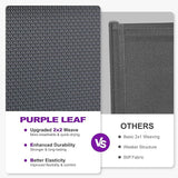 PURPLE LEAF Outdoor Chaise Lounge Set of 4 Plastic Pool Lounge Chair with Aluminum Frame Stackable Patio Tanning Chairs - Photo 5