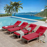 GarveeLife 2-Piece Rattan Patio Folding Chaise Lounge - Photo 7