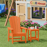 Costaelm Kids Outdoor Side Table, Small Patio HDPE Adirondack Square Table, Porch End Table for Outside Pool Garden - Photo 3