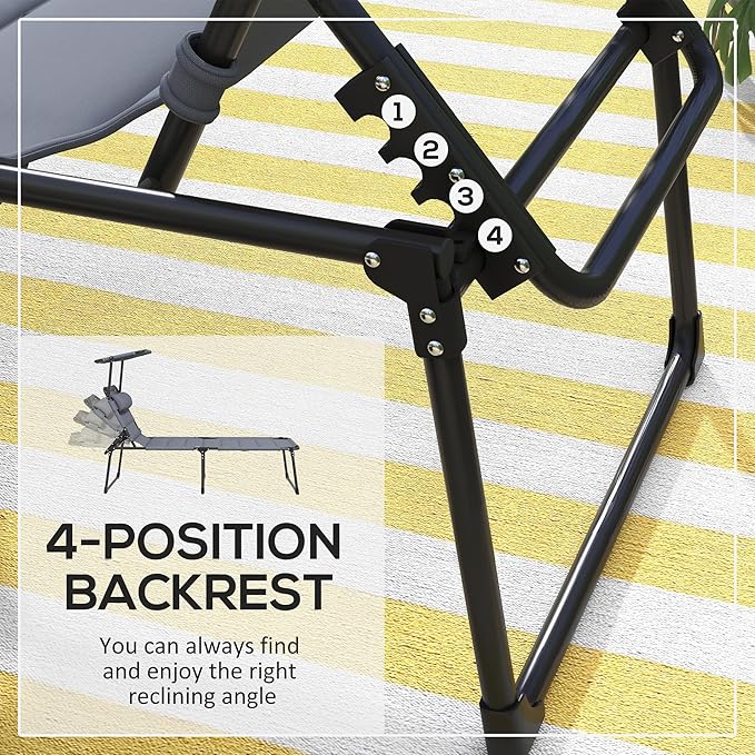 3-in-1 Oversized Sun Tanning Chair with Mat & Face Hole - Photo 7