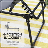 3-in-1 Oversized Sun Tanning Chair with Mat & Face Hole - Photo 7