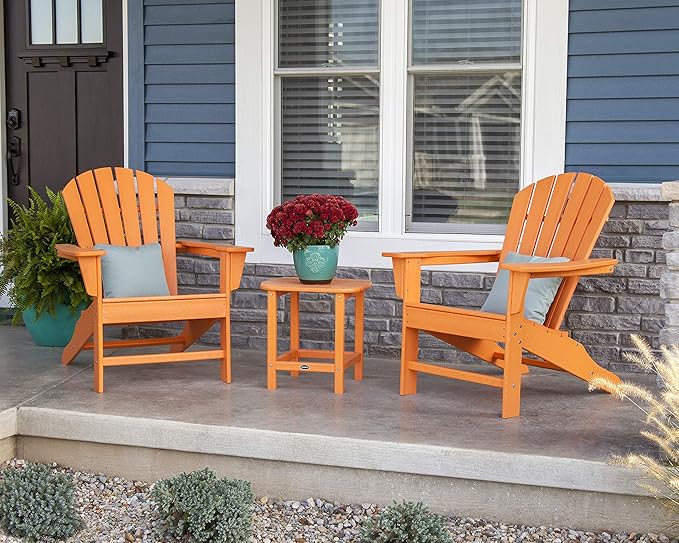 POLYWOOD South Beach 3-Piece Adirondack Chair Set with Side Table - Photo 4
