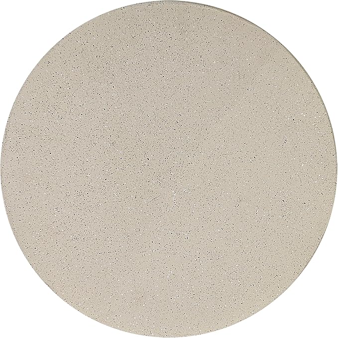 JONATHAN Y TBL1110B Boracay 19.75" Modern Minimalist Indoor/Outdoor Resin Drink Table, Pedestal, Contemporary, Mid-Century, Art Deco, Bohemian, Patio, Garden, Bathroom, Living Room, Cream Terrazzo