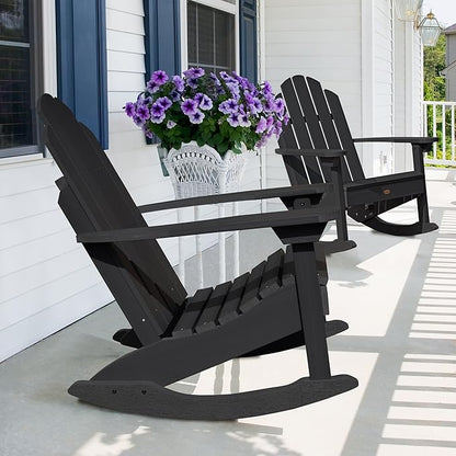 highwood Classic Westport Adirondack Rocking Chair, Weathered Acorn