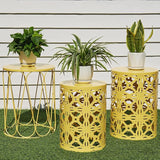 Y&M Set of 3 Stacking Coffee Table for Living Room, Patio Side Table, Indoor End Tables for Bedroom - Photo 1