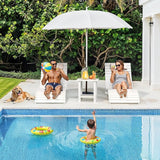 Folding Pool Lounge Chairs Set of 4 - Photo 6