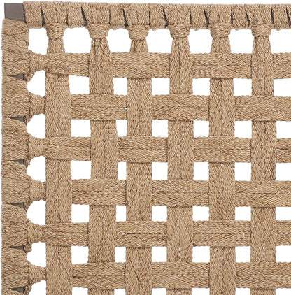 SAFAVIEH Outdoor Patio Furniture Collection - Arthur Grey & Heather Tan Woven Rope Chaise Lounge Chair, Adjustable Reclining Sun Lounger, Modern Poolside & Deck Seating (PAT7760A)