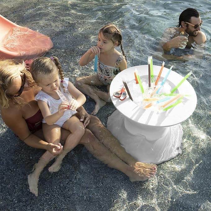 Ledge Lounger Signature Chair Set - Two Chairs - Ice Bin Side Table - in-Pool - On-Deck - Water Depths 0-9” - All Types - Photo 4