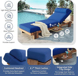 Merax 4 Piece 78.8'' Outdoor Patio Chaise Lounge Chair - Photo 2