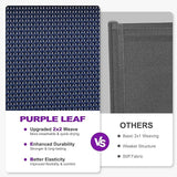 PURPLE LEAF Outdoor Chaise Lounge Set of 2 Plastic Pool Lounge Chair with Aluminum Frame Stackable Patio Tanning Chairs - Photo 6
