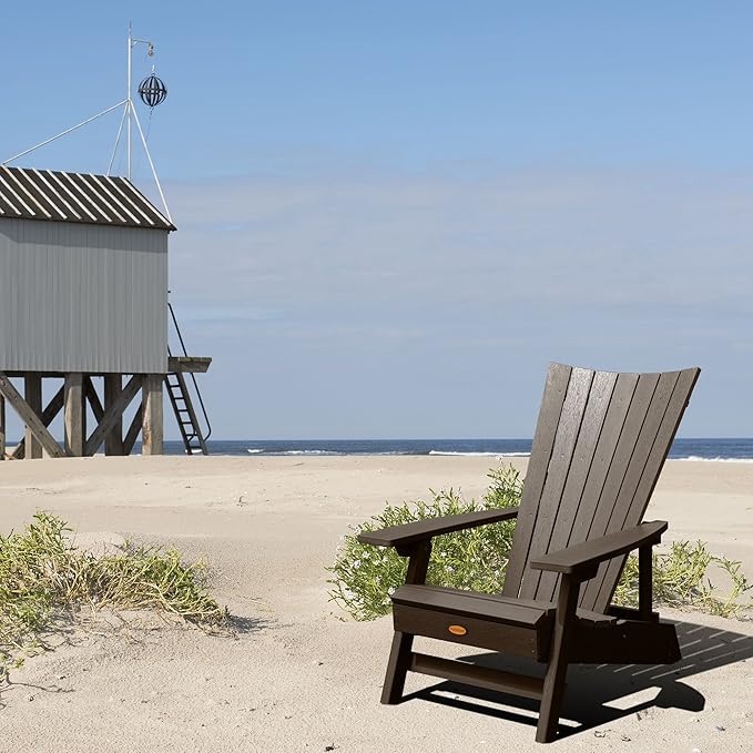 highwood Manhattan Beach Adirondack Chair, Weathered Acorn