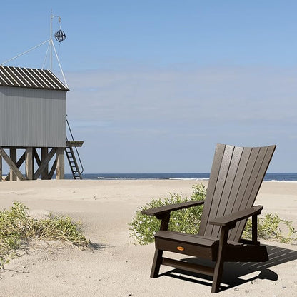 highwood Manhattan Beach Adirondack Chair, Weathered Acorn
