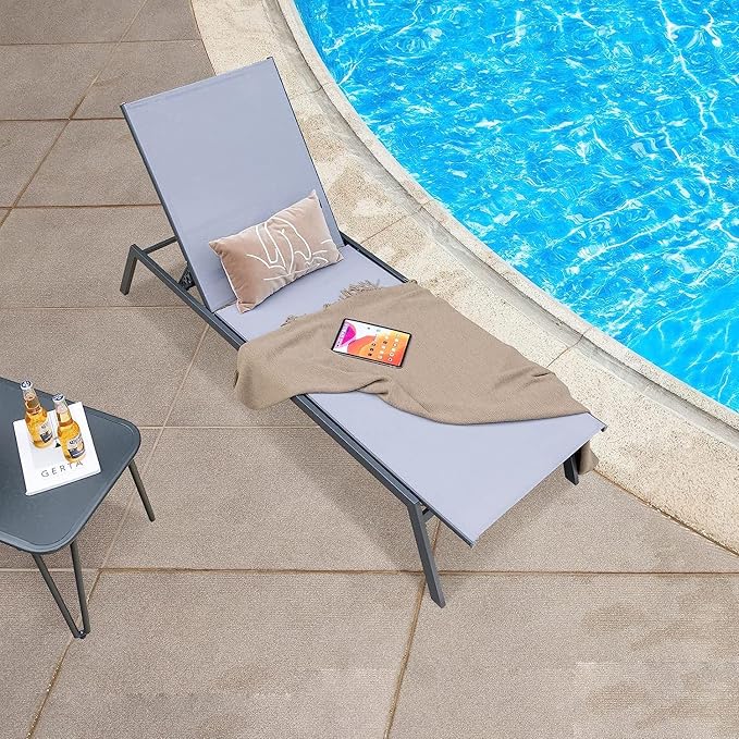 Tangkula Outdoor Adjustable Chaise Lounge Chair - Photo 1