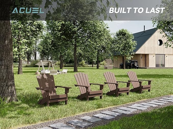Adirondack Chairs, Folding Chairs Set of 4 - Photo 4