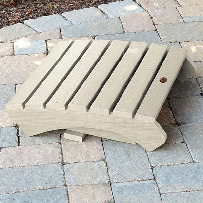 highwood AD-OTL1-WAE Adirondack Folding Ottoman, Whitewash