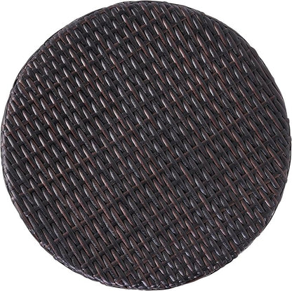 Christopher Knight Home Keaton Wicker Barrel Side Table, Multibrown 16.75 inches high x 17.5 inches wide 17.5 inches deep