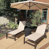 PURPLE LEAF Outdoor Chaise Lounge Chair Set of 2, Pool Lounge Chairs for Outside - Photo 1