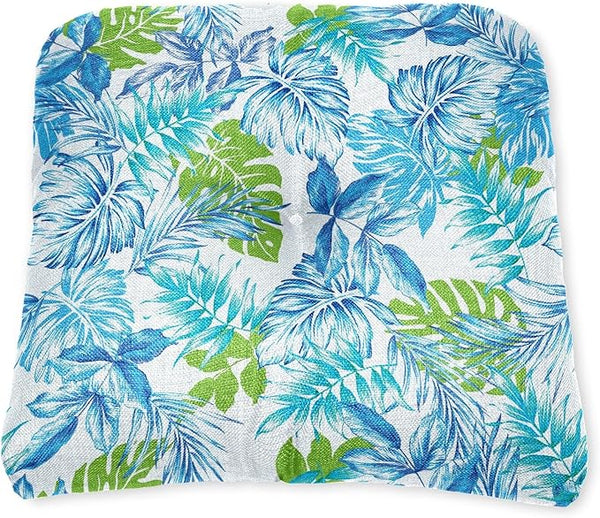 BrylaneHome Tufted Chair Cushion - 18" L x 17" W x 3" H - Patio & Outdoor - Patio & Outdoor - Water - Photo 1