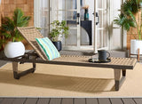 SAFAVIEH Outdoor Patio Furniture Collection - Arthur Grey & Heather Tan Woven Rope Chaise Lounge Chair - Photo 10