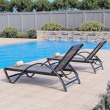 JY QAQA 2PCS Patio Outdoor Lounge Chaise with Wheels - Photo 6