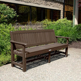 Sequoia Professional CM-BENSQ62-ACE Commercial Grade Exeter 6 Foot Garden Bench, Weathered Acorn - Photo 4