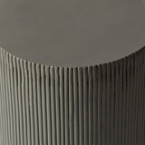 LeisureMod Modern Side Table Round Fiberstone Top Accent End Table for Home, Outdoor Patio, Living Room Sofa - Photo 8