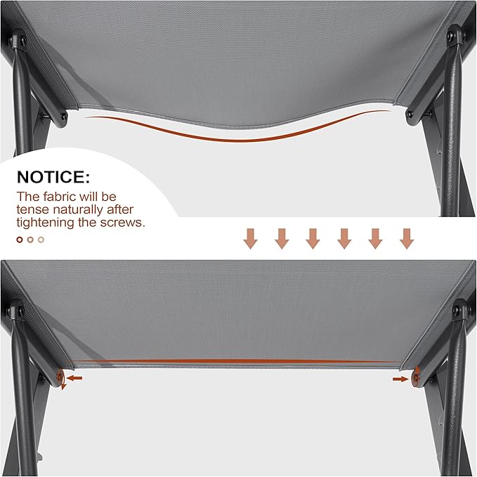 Crestlive Products Chaise Lounge Chair Outdoor Set of 4, Adjustable 5 Positions Pool Lounge Chairs, Metal Tanning Recliner, Outdoor Furniture All Weather for Patio, Beach, Yard, Pool(Light Grey)