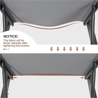 Crestlive Products Chaise Lounge Chair Outdoor Set of 4, Adjustable 5 Positions Pool Lounge Chairs, Metal Tanning Recliner, Outdoor Furniture All Weather for Patio, Beach, Yard, Pool(Light Grey)
