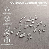 Swivel Patio Chairs sofa Set of 5 with 6" Thick Cushion - Wicker Outdoor Swivel Rocker Patio Chair - Photo 8