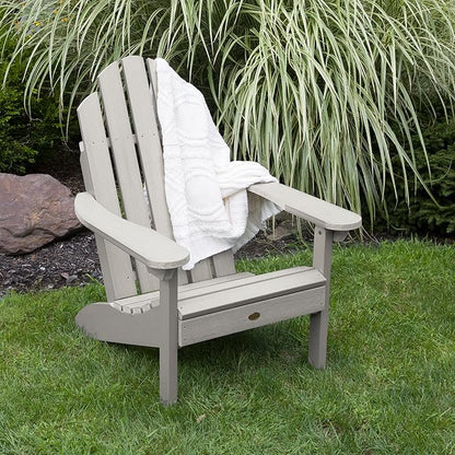 highwood Classic Westport Adirondack Chair with Ottoman, Harbor Gray