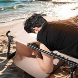 NUU GARDEN Set of 2 Folding Oxford Chaise Lounge Chair - Photo 4