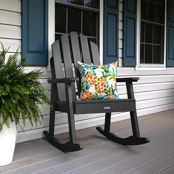 Highwood Classic Westport Garden Rocking Chair, Black