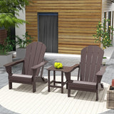 Costaelm 3 piece Patio Set, Outdoor Modern Adirondack Table and Chairs - Photo 2