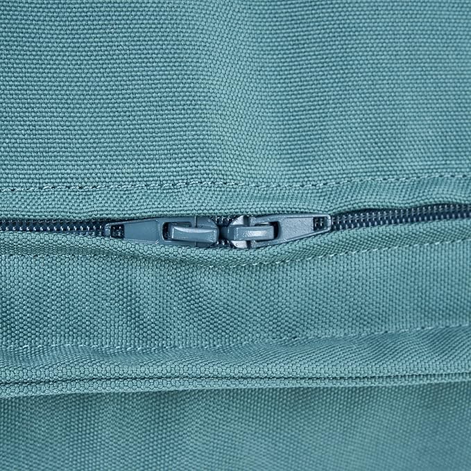 Merax Outdoor Bean Bag Lounge Chairs Set of 2, 61" Outdoor Chaise Lounger Chair with Foam Filled, Cozy Outdoor Bean Bag Couch for Patio Pool Desk, Water-Resistant Fabric Sun Lounger Chair, Teal