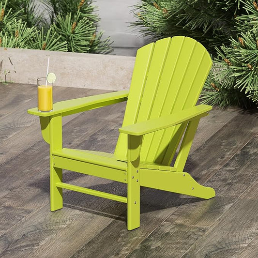 WestinTrends Dylan Outdoor Adirondack Chair, Lime