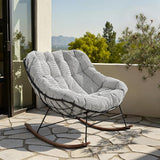 Grand patio Outdoor Rocking Chair Cushion, 7.9inch Thick, Egg Chair Cushion Replacement, Waterproof Cushion for Outdoor - Photo 2