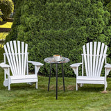 1 Pack Metal Outdoor Side Table Small Outside Round End Table for Patio Modern Accent Garden Corner Table for Small - Photo 7