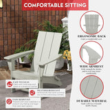 Costaelm Folding Adirondack Chairs, Outdoor Patio Adjustable Lawn Chairs - Photo 4