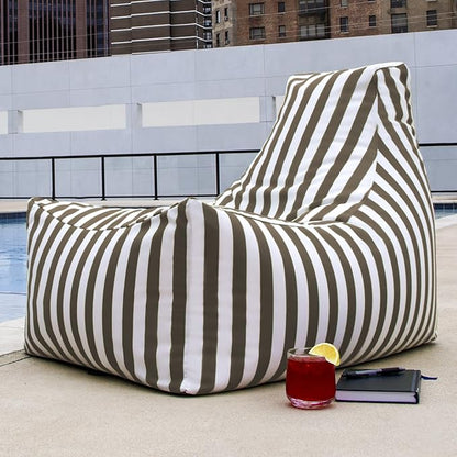 Jaxx Juniper Chaise Lounge, Taupe Striped