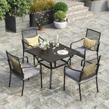HERA'S HOUSE 37" Square Outdoor Dining Table for 4 - Photo 7