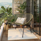 GDFStudio Patio Loveseat All-Weather Rattan 2 Seater Sofa Outdoor Patio Furniture Set for Balcony Poolside Backyard - Photo 4