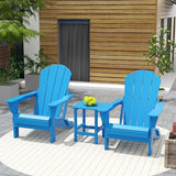 Costaelm 3 piece Patio Set, Outdoor Modern Adirondack Table and Chairs - Photo 2