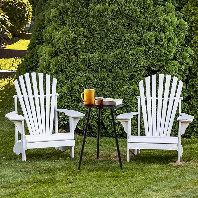 1 Pack Metal Outdoor Side Tables Small Outside Round End Table for Patio Modern Accent Garden Corner Table for Small - Photo 7