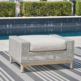 Signature Design by Ashley Seton Creek Casual Nuvella Weather Resistant Fabric Outdoor Ottoman with Cushion - Photo 2