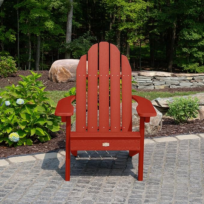 Elk Outdoors The Essential Adirondack Chair, Rustic Red