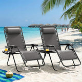 Homall Zero Gravity Chair Patio Folding Lawn Outdoor Lounge Gravity Camp Reclining Lounge Chair with Cup Holder Pillows - Photo 6