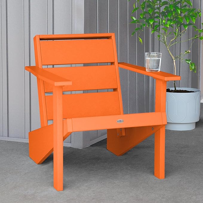 Haven Modern Adirondack Chair, Citrus Orange