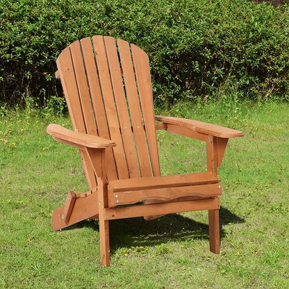FDW Folding Adirondack Chair, All Weather Patio Chair Outdoor Fire Pit Chair for Patio Lawn Garden Backyard Deck Pool Beach